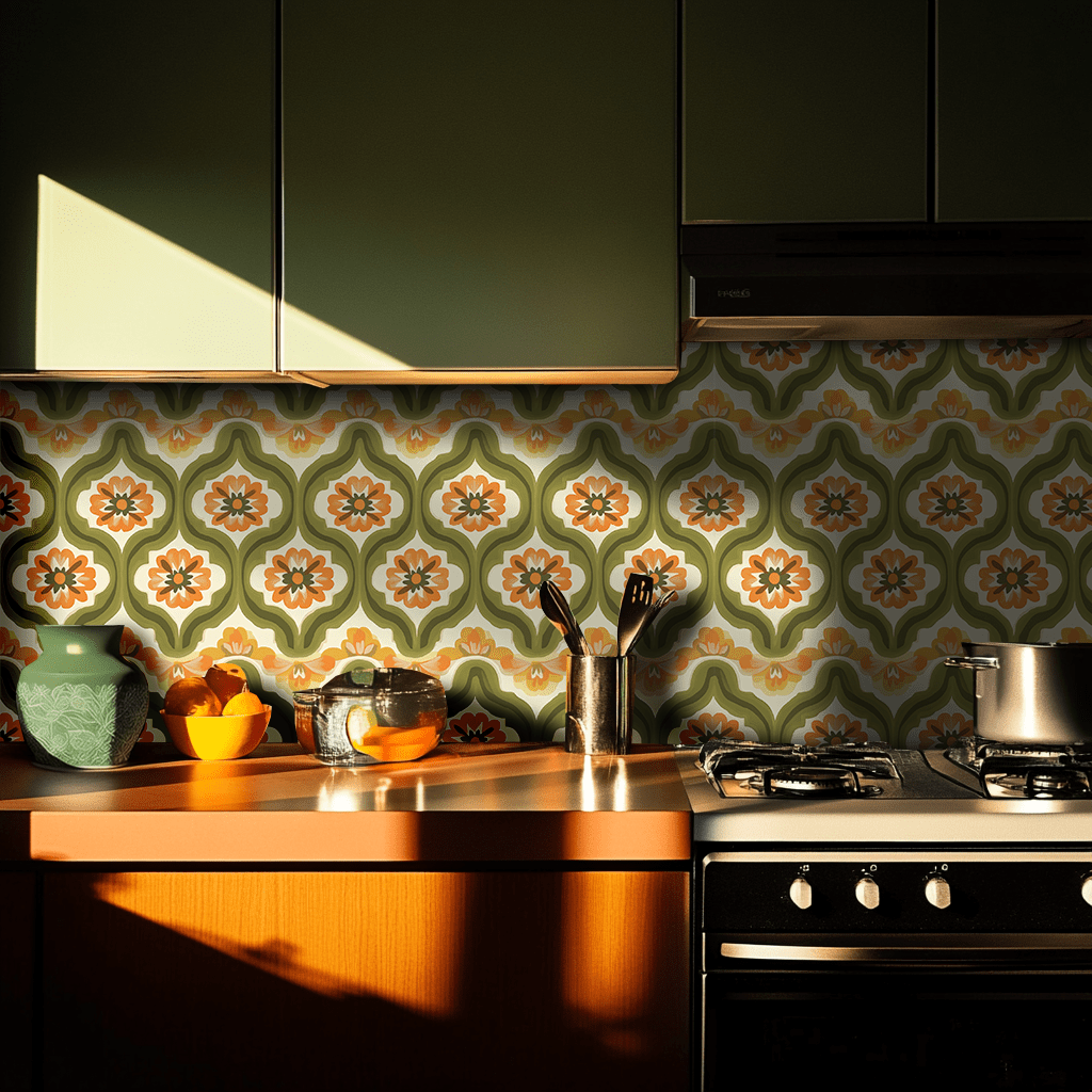 Psychedelia Wallpaper - Benton Lane Home - Painted Paper