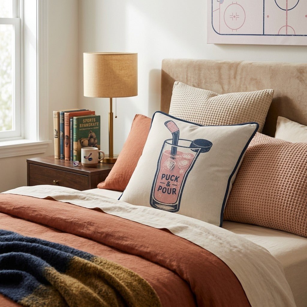 Puck & Pour Throw Pillow - Benton Lane Home - Hillcroft Home
