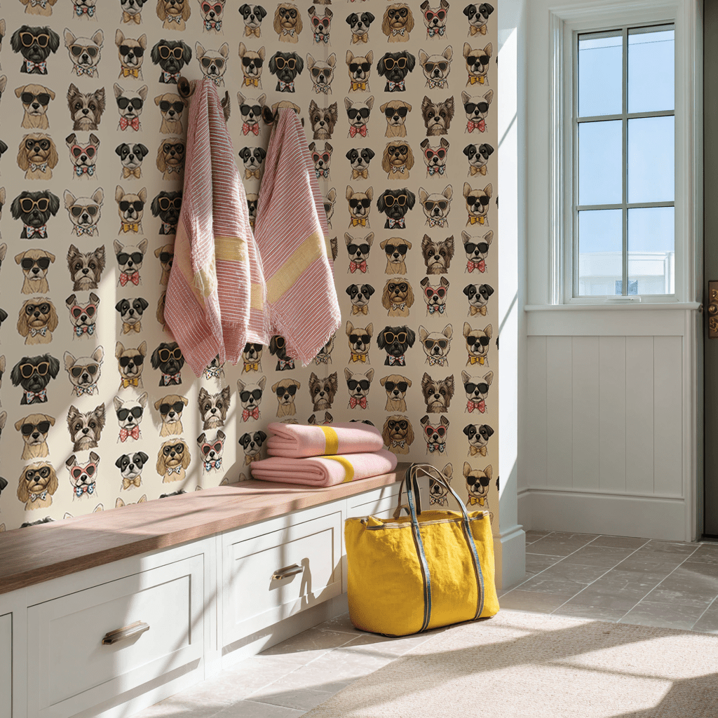 Pup - arazzi Wallpaper - Painted Paper