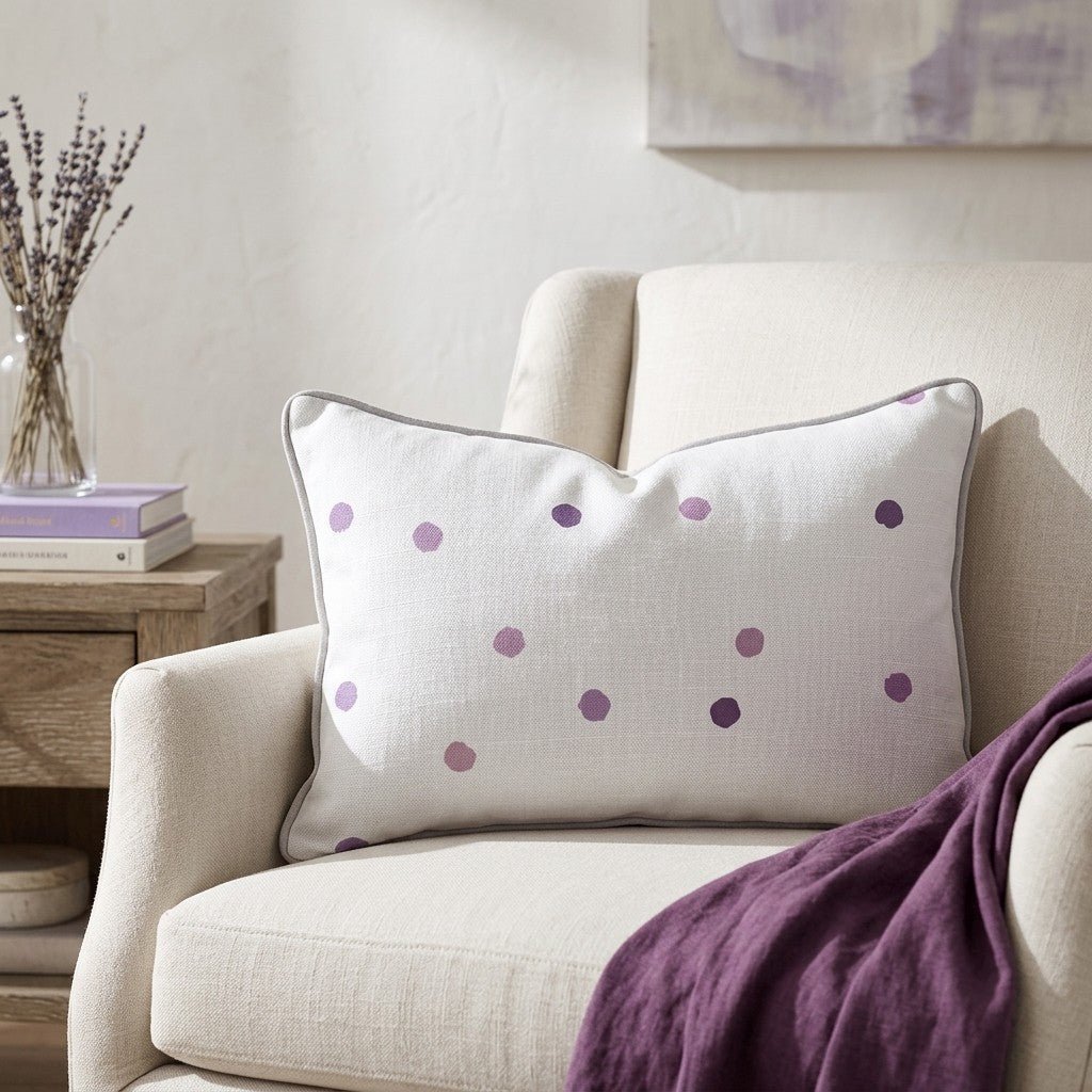 Purple Aria Throw Pillow - Benton Lane Home - Lemon Park