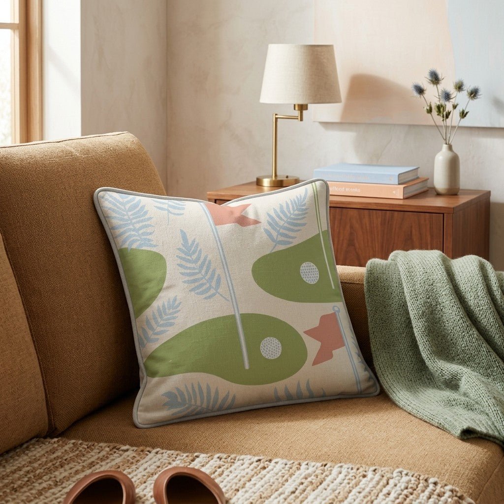 Putting Green Throw Pillow - Benton Lane Home - Hillcroft Home