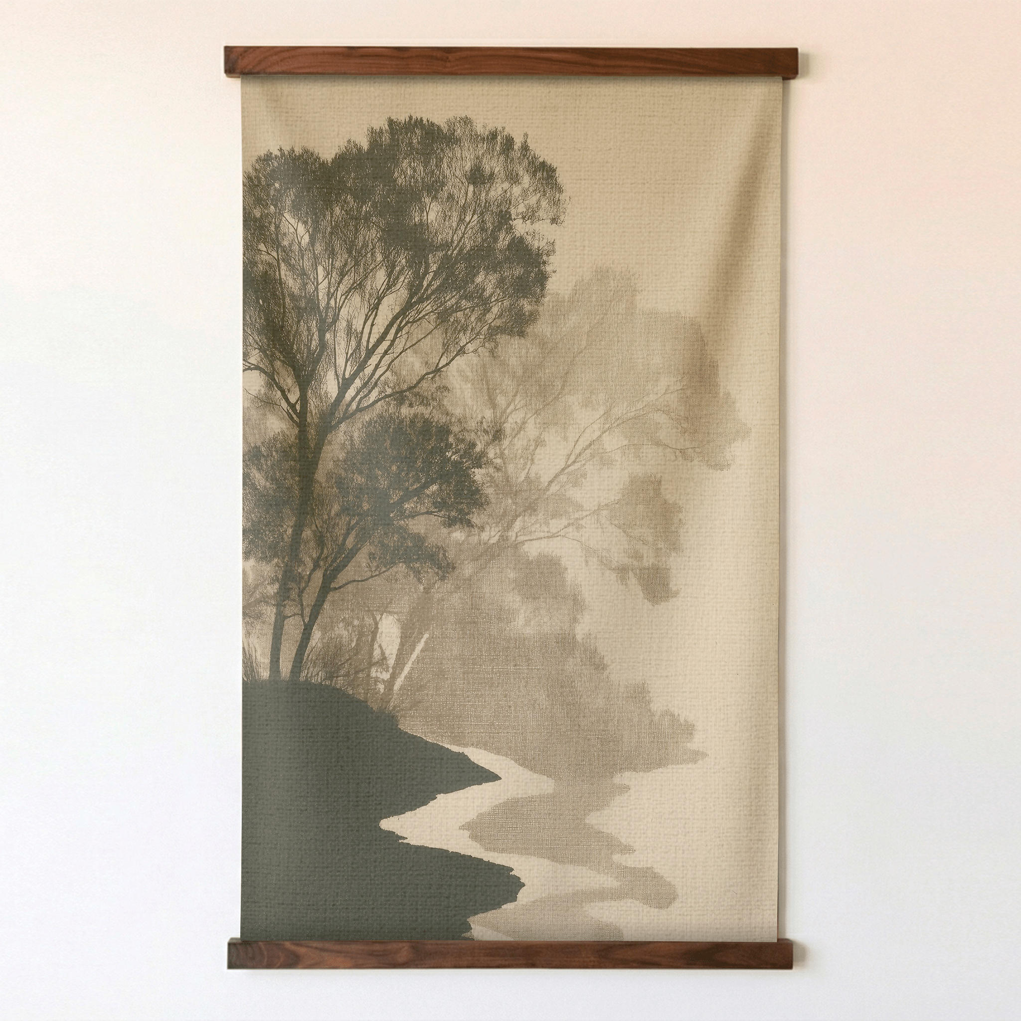 Quiet Bend - Tapestry - Painted Paper