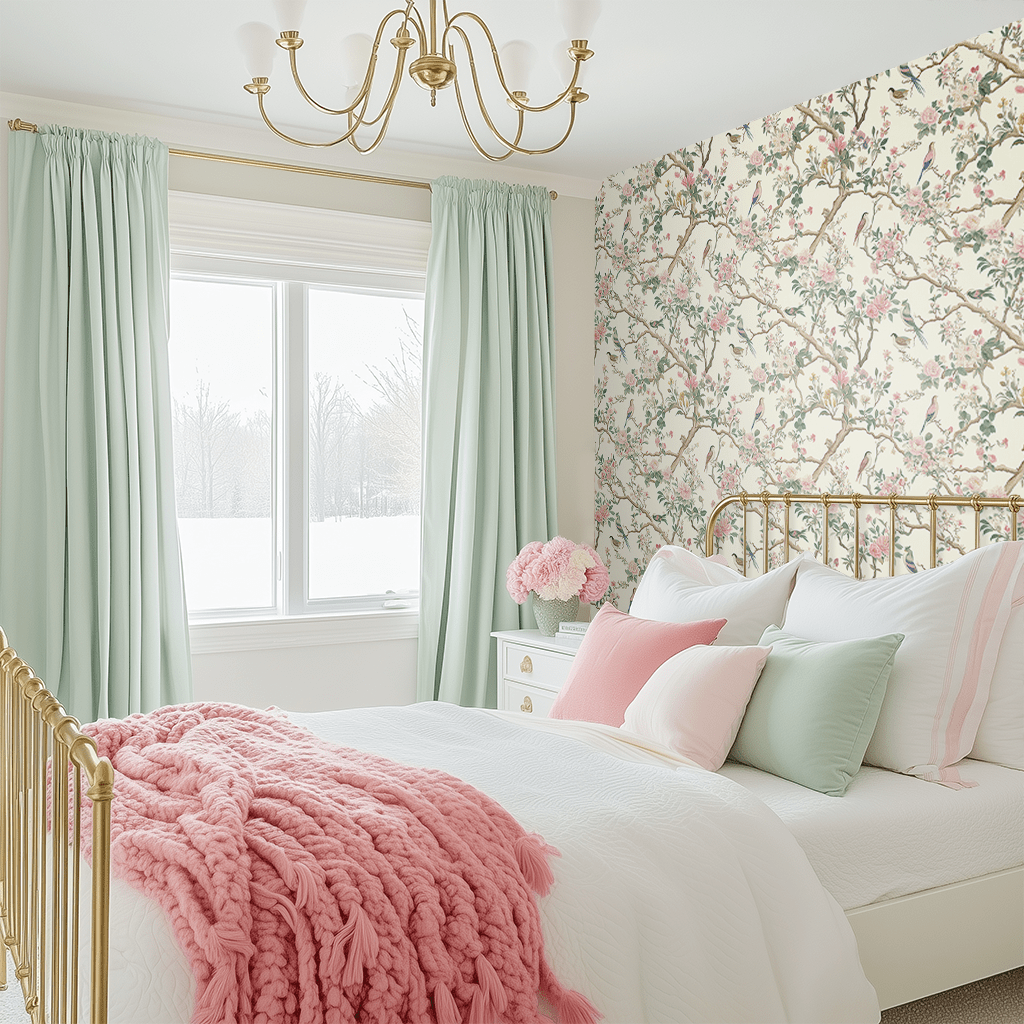 Quiet Bloom Wallpaper - Benton Lane Home - Lemon Park