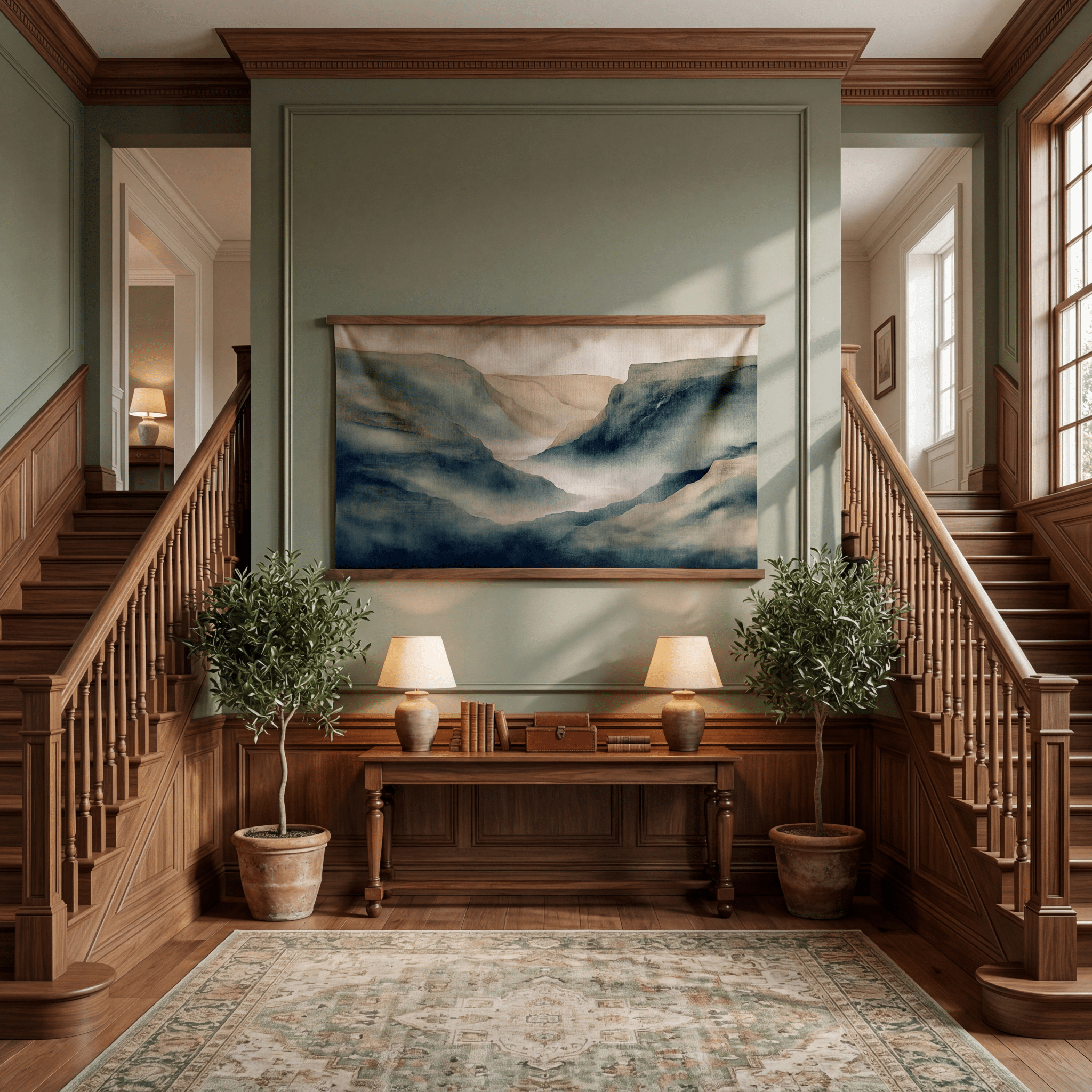 Quiet Divide - Tapestry - Benton Lane Home - Painted Paper