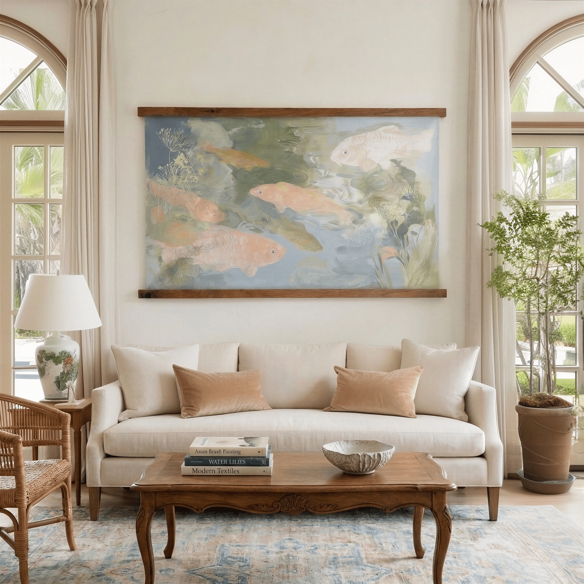 Quiet Pond - Tapestry - Benton Lane Home - Lemon Park