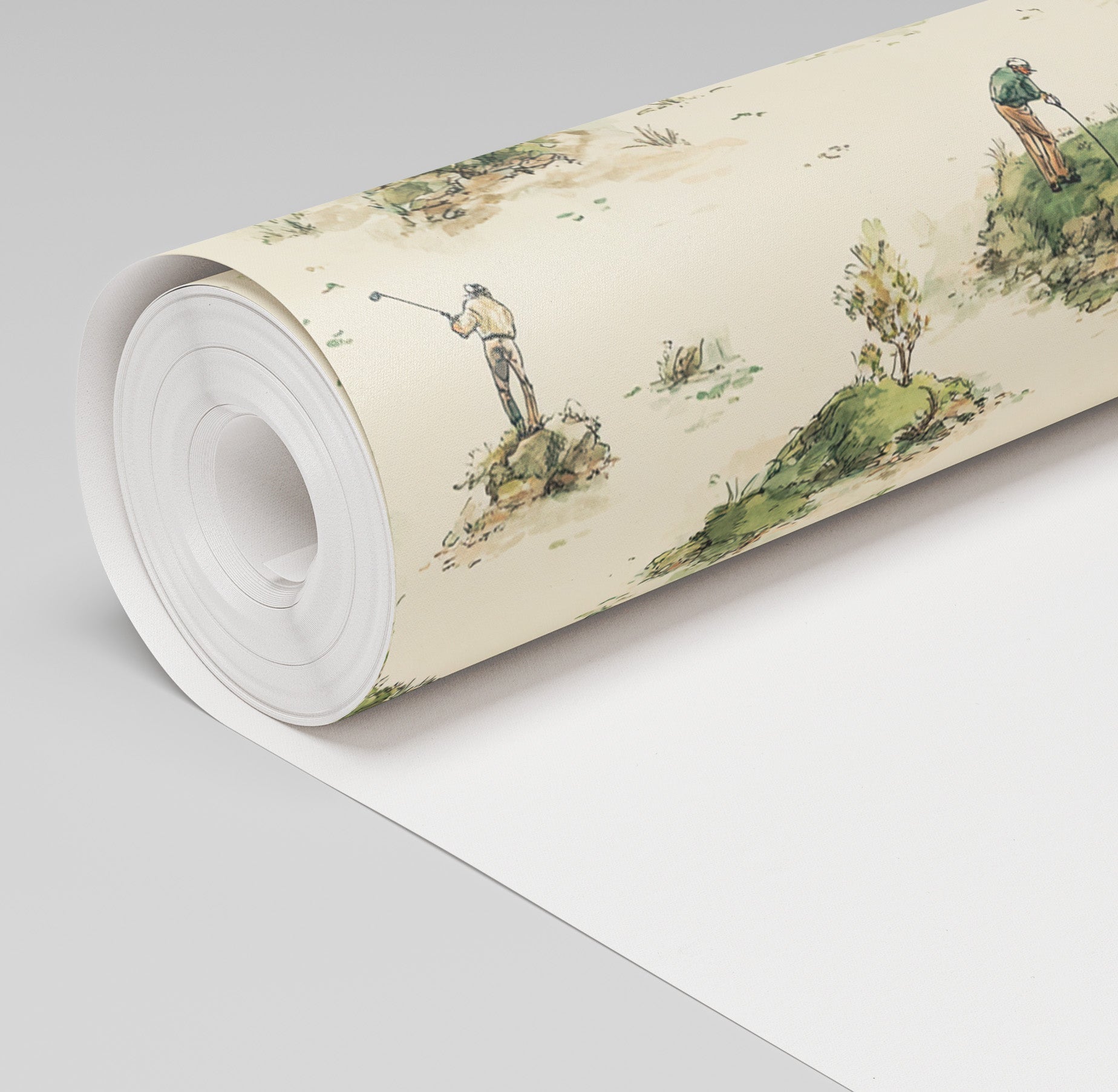 Quiet Round Wallpaper - Benton Lane Home - Painted Paper