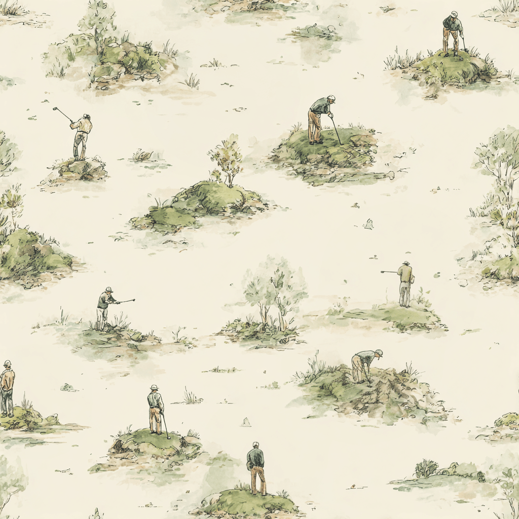 Quiet Round Wallpaper - Painted Paper