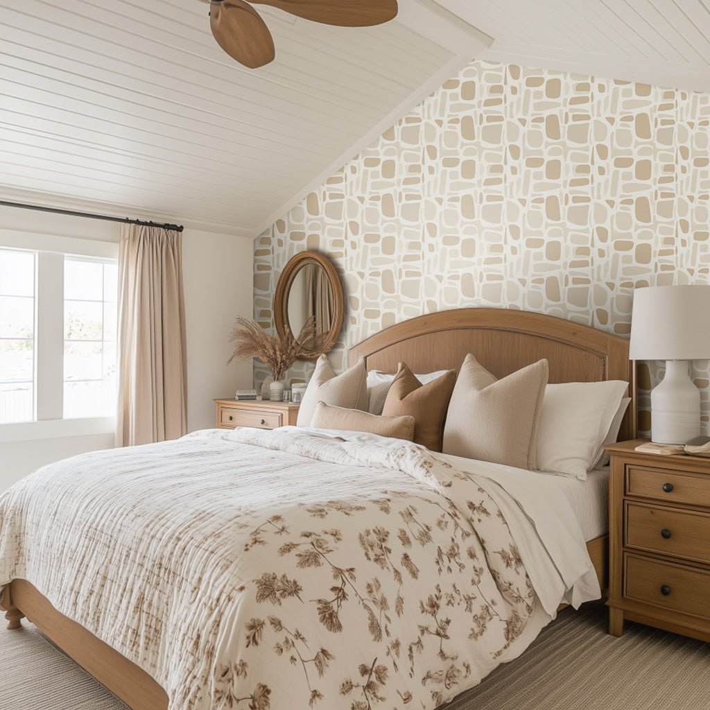 Quillon Cobble Wallpaper - Benton Lane Home - Painted Paper