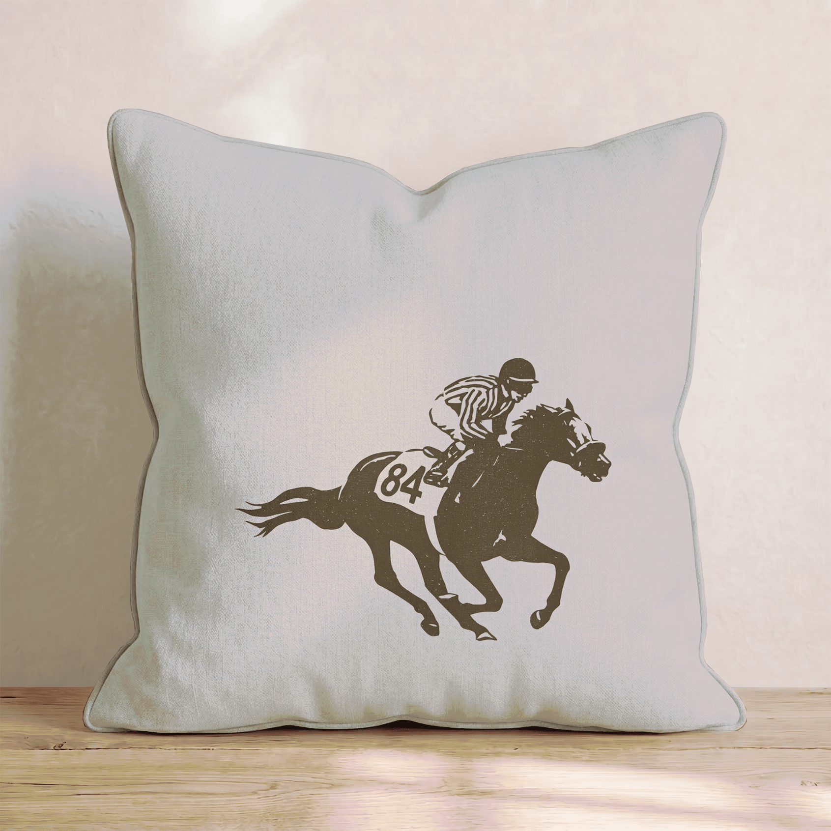Racehorse Throw Pillow - Benton Lane Home - Hillcroft Home