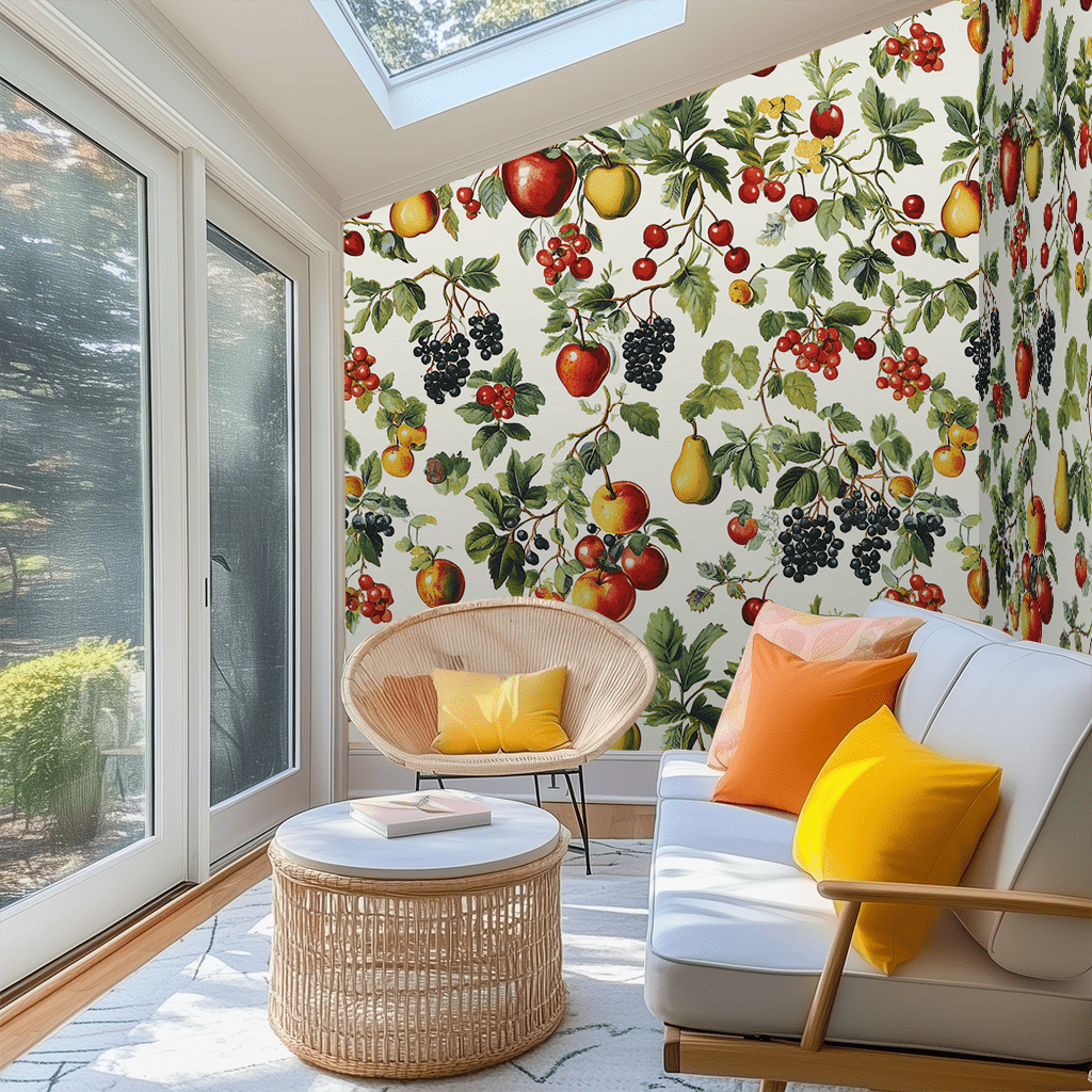 Rainbow Fruit Salad Wallpaper - Benton Lane Home - Painted Paper