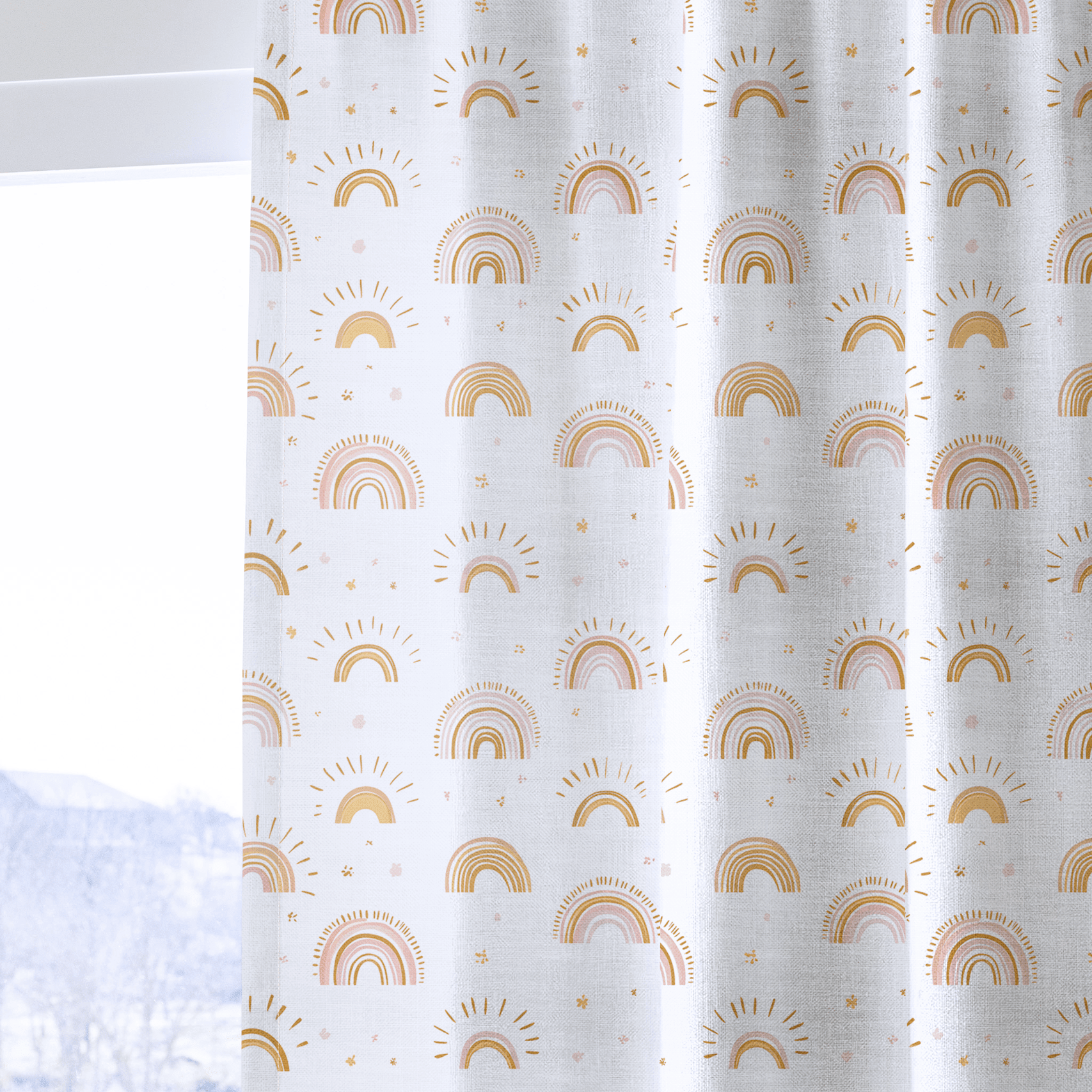 Rainbow Wishes - Drapery - Benton Lane Home - Lemon Park