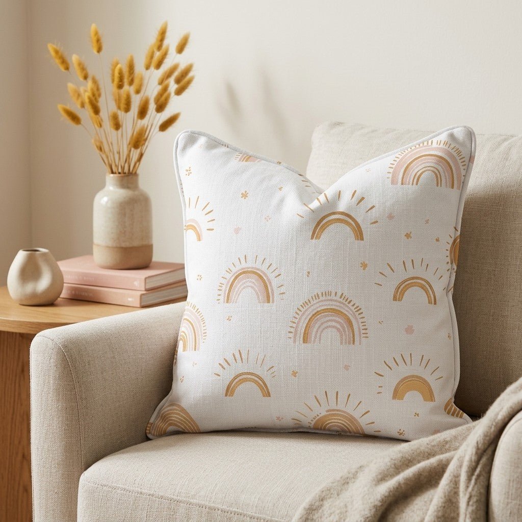 Rainbow Wishes Throw Pillow - Benton Lane Home - Lemon Park