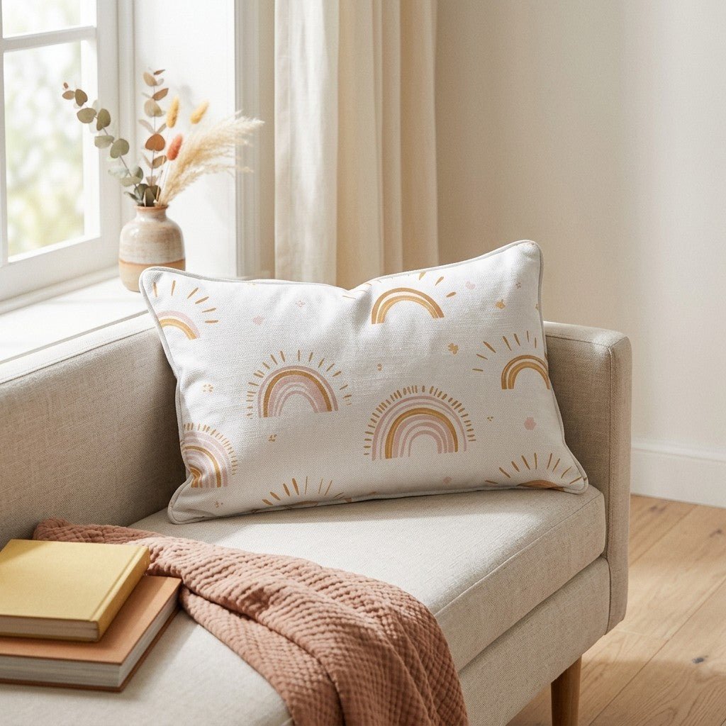 Rainbow Wishes Throw Pillow - Benton Lane Home - Lemon Park