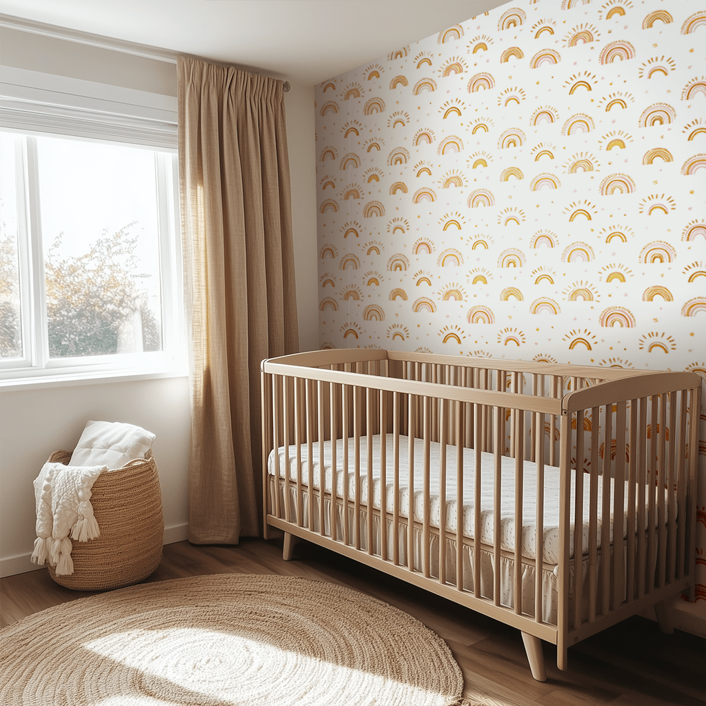 Rainbow Wishes Wallpaper - Benton Lane Home - Lemon Park