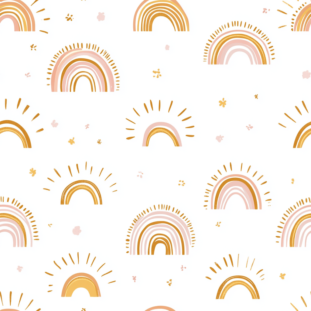 Rainbow Wishes Wallpaper - Benton Lane Home - Lemon Park