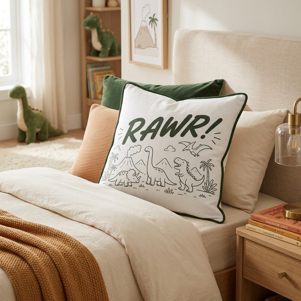 RAWR Throw Pillow - Benton Lane Home - Hillcroft Home