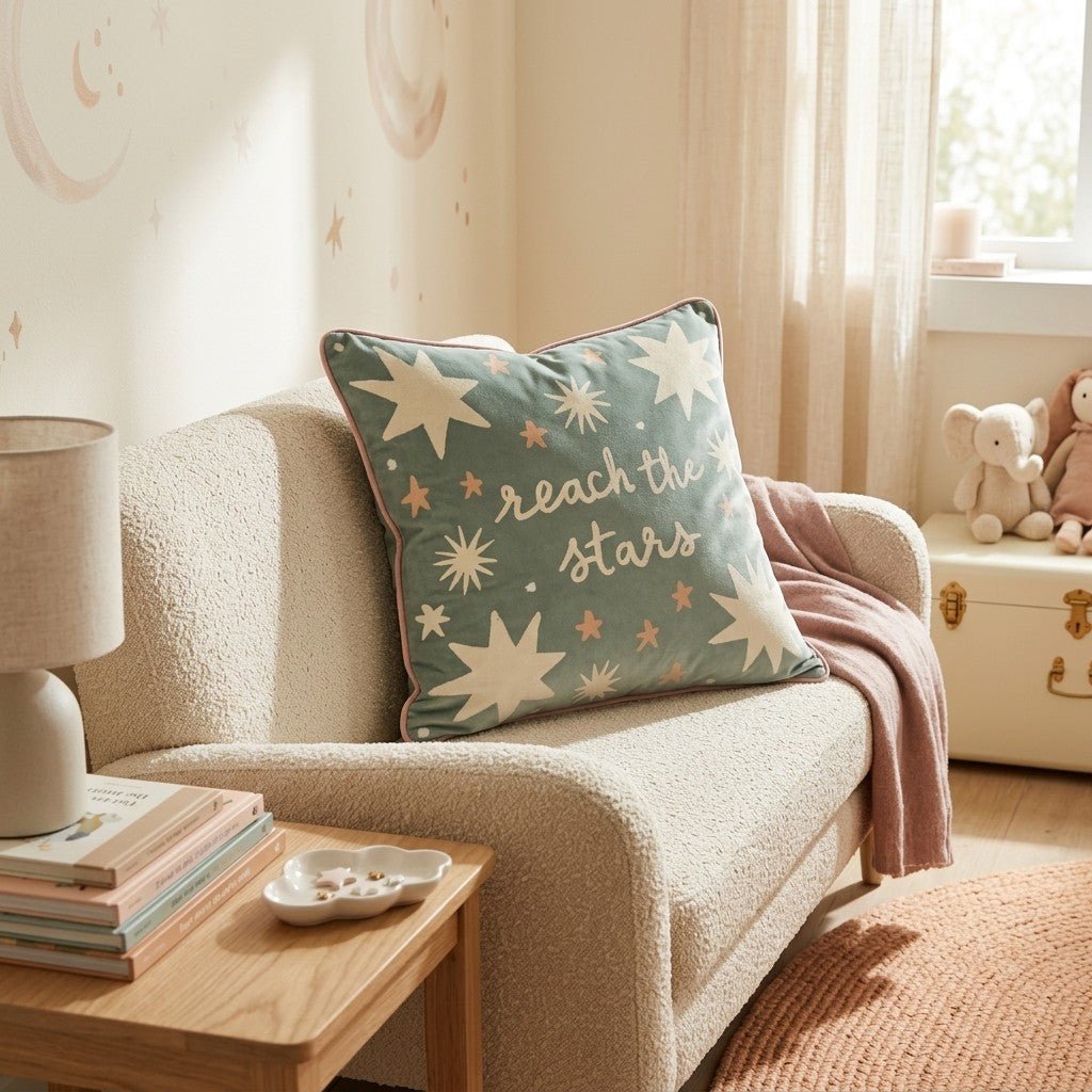 Reach the Stars Throw Pillow - Benton Lane Home - Hillcroft Home
