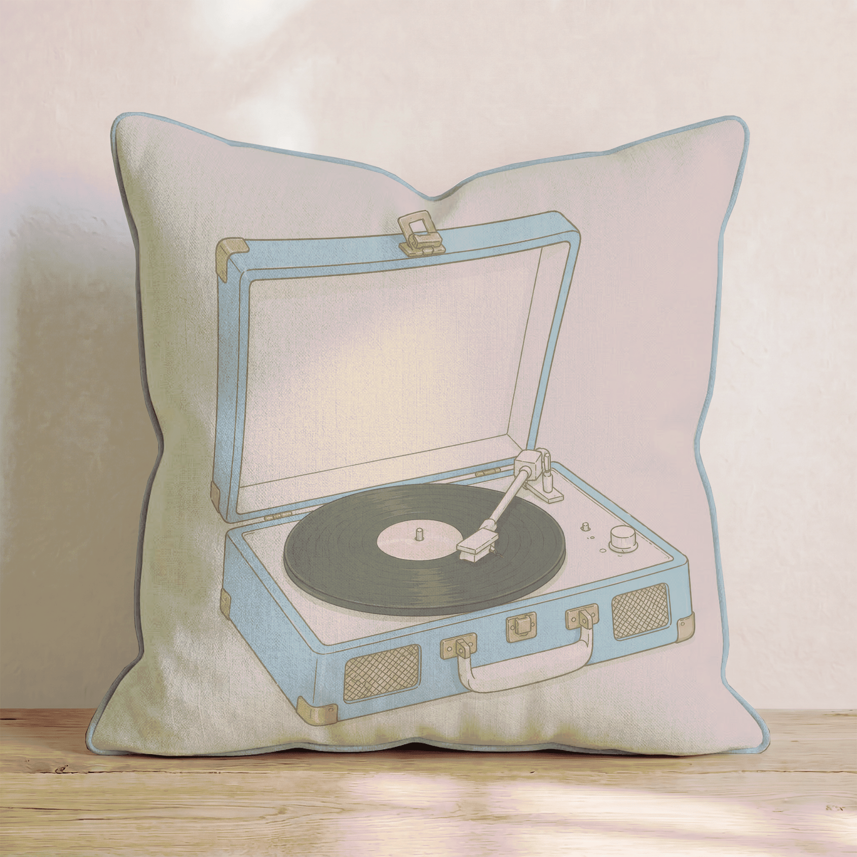 Record Player Throw Pillow - Benton Lane Home - Hillcroft Home