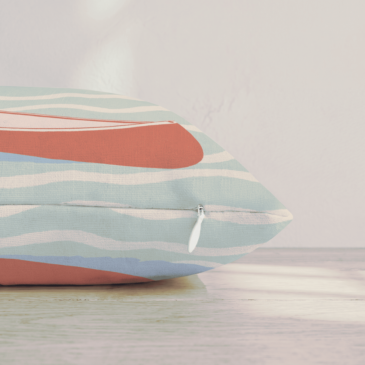 Red Canoe Throw Pillow - Benton Lane Home - Hillcroft Home