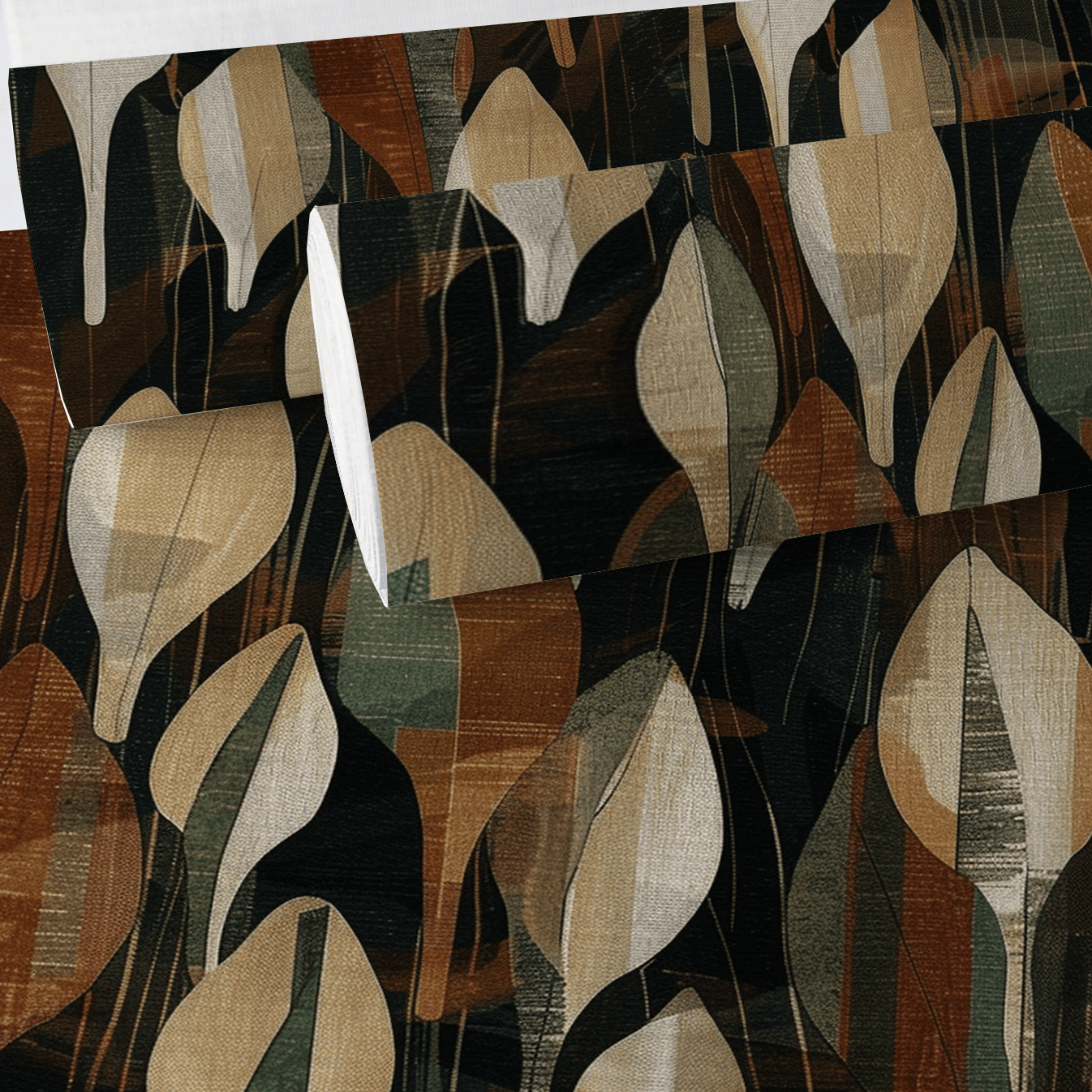 Red Clay County Faux Grasscloth Wallpaper - Painted Paper