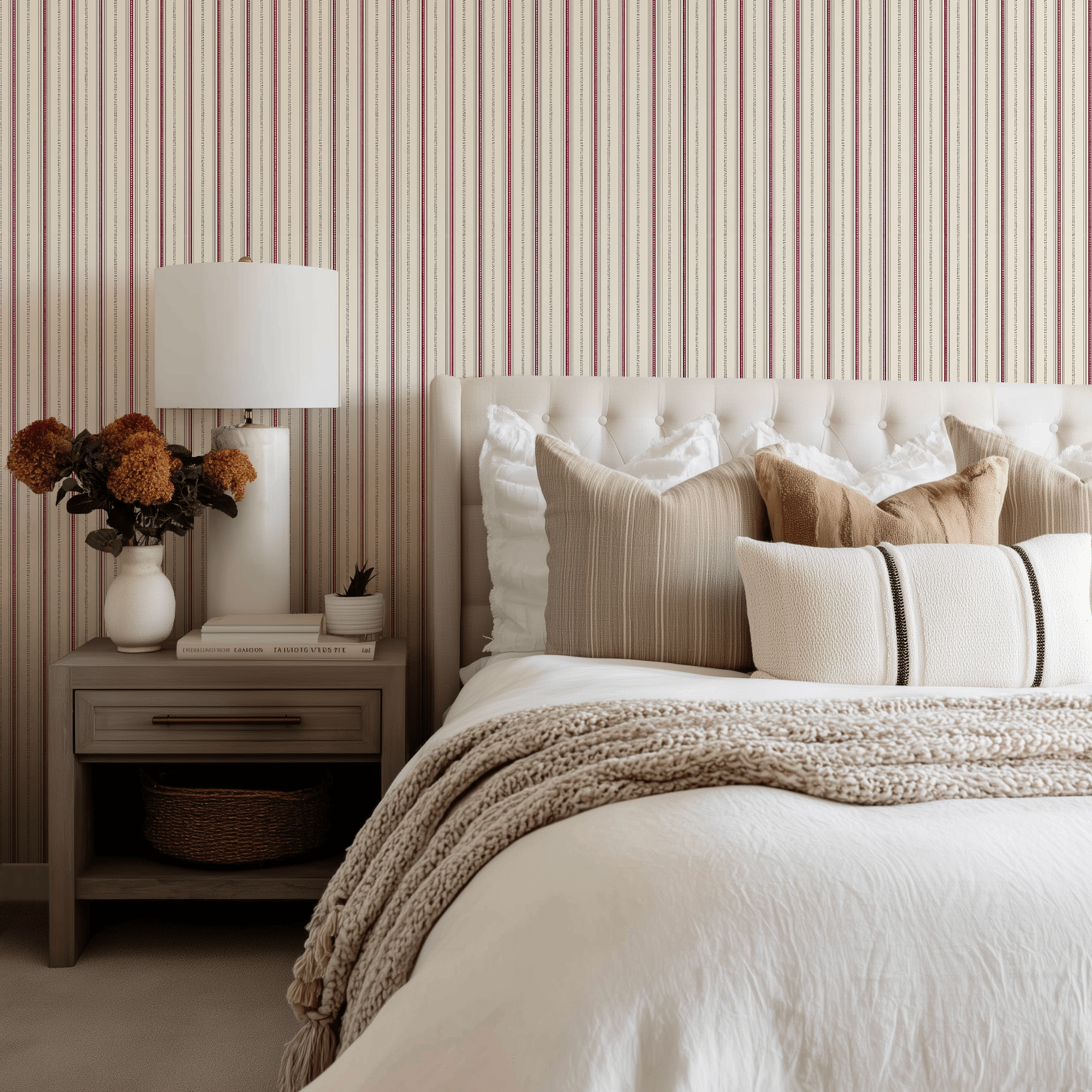 Redfield Stripe Wallpaper - Benton Lane Home - Benton Lane