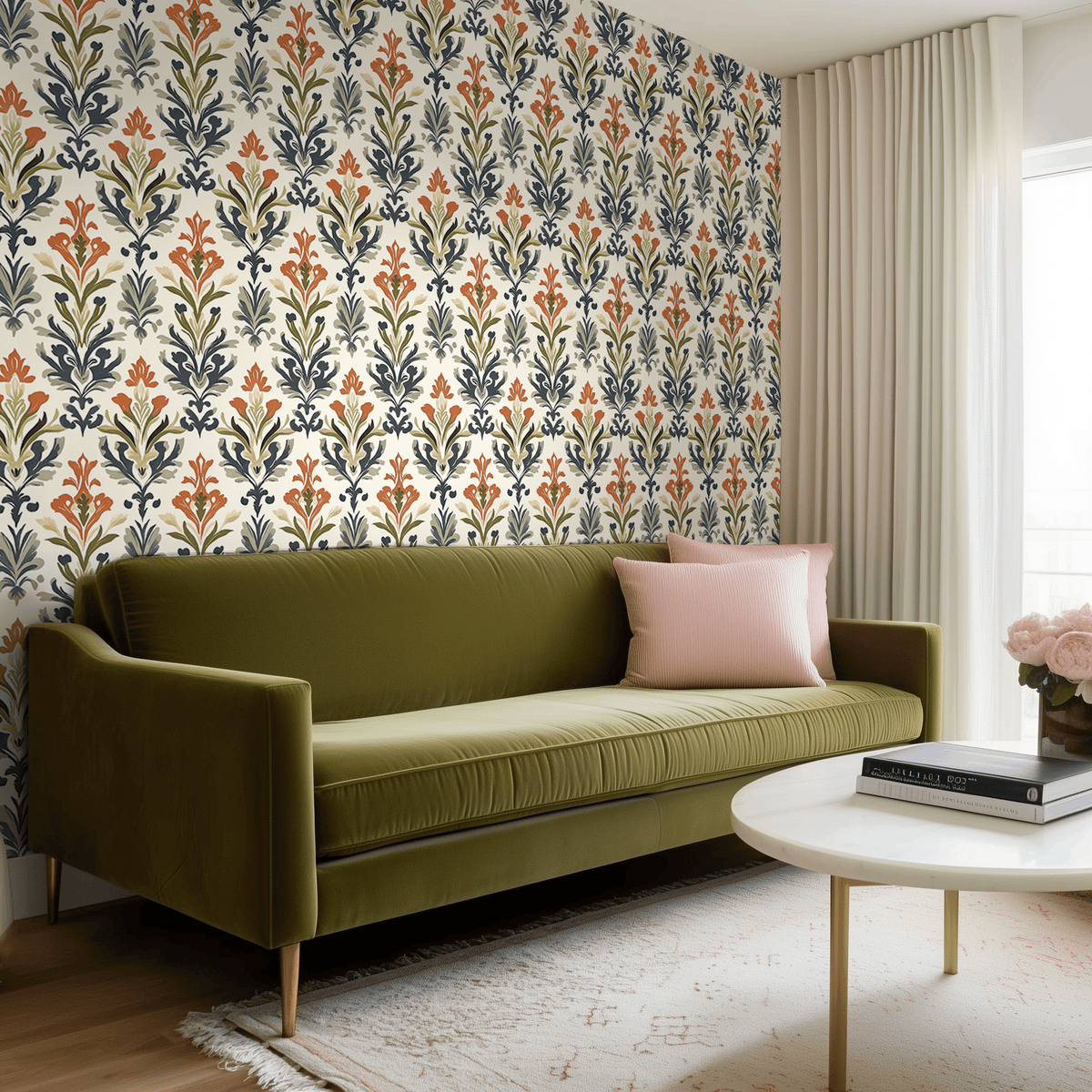 Regal Rustwood Wallpaper - Painted Paper