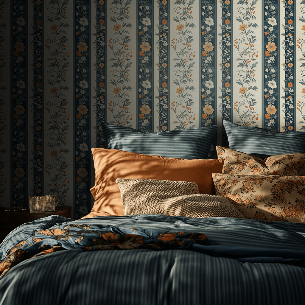 Regal Wildflower Wallpaper - Benton Lane Home - Painted Paper