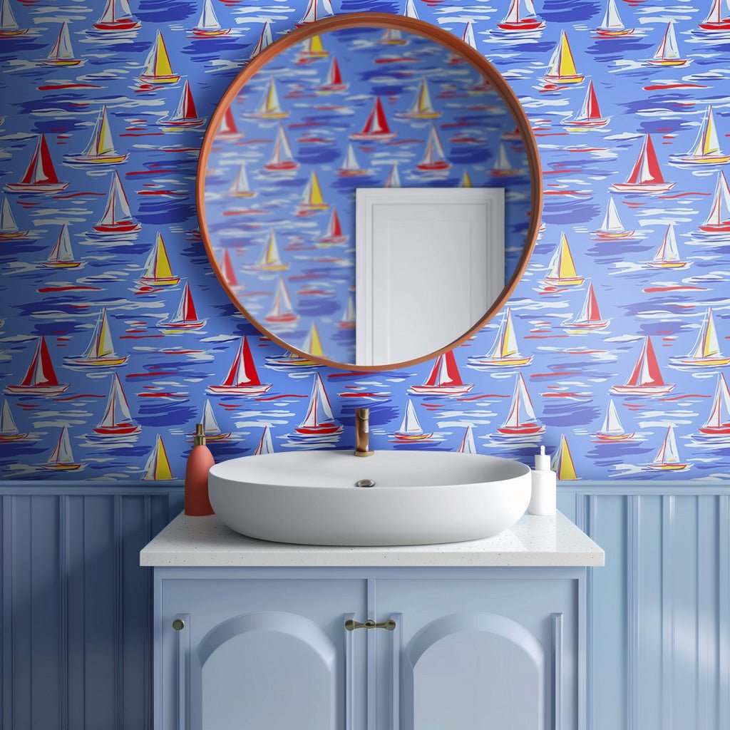 Regatta Wallpaper - Benton Lane Home - Painted Paper