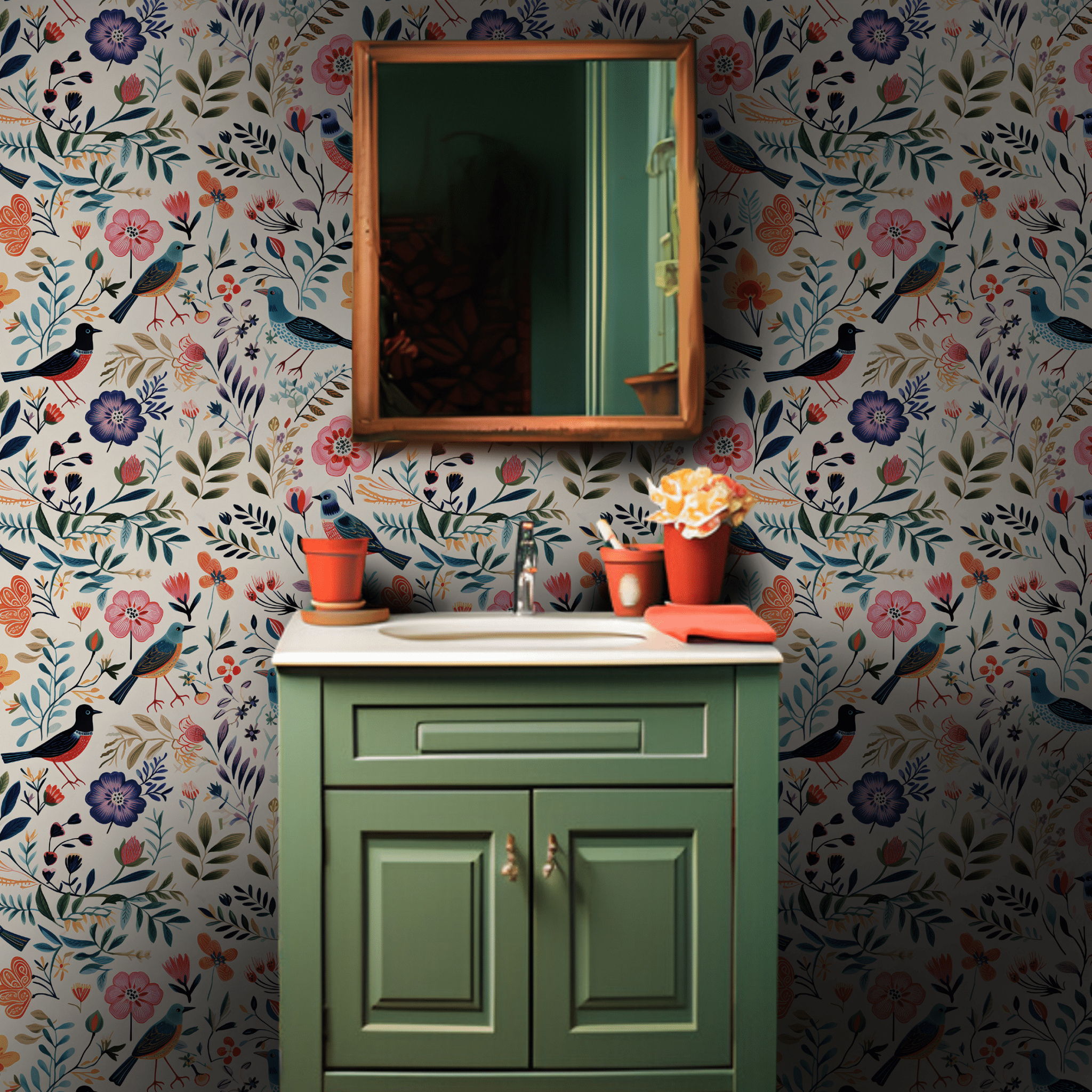 Remi Wallpaper - Benton Lane Home - Painted Paper
