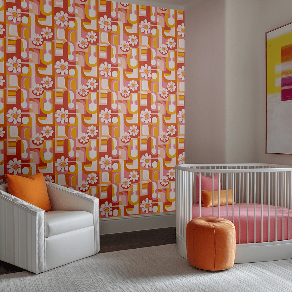 Retro Radiance Wallpaper - Benton Lane Home - Painted Paper