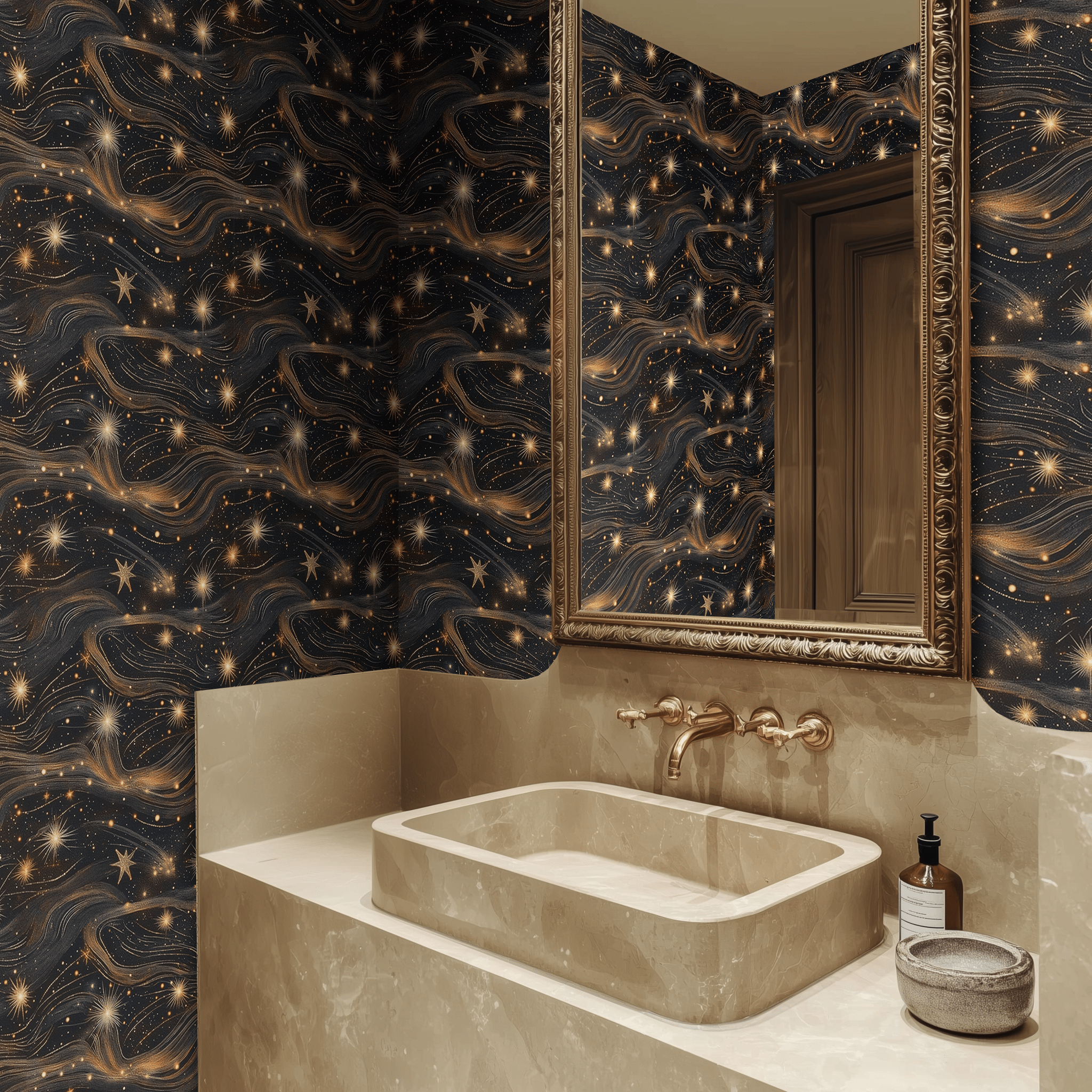 Retrograde Wallpaper - Benton Lane Home - Painted Paper