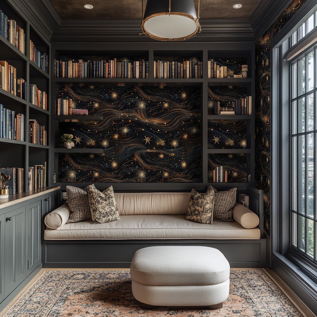 Retrograde Wallpaper - Benton Lane Home - Painted Paper