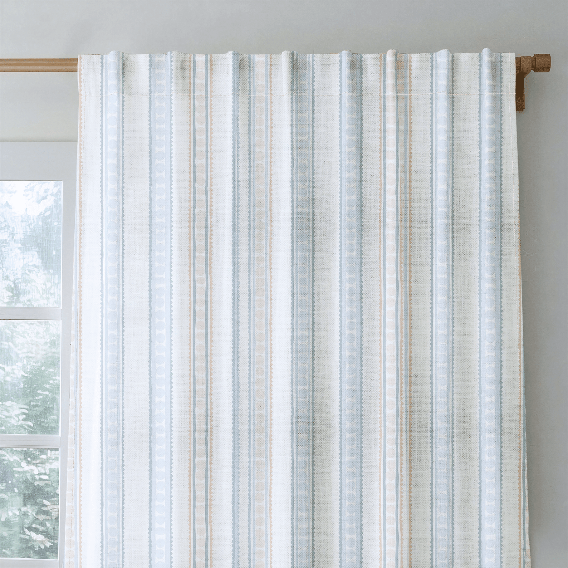 Ribbon Rows - Drapery - Benton Lane Home - Lemon Park