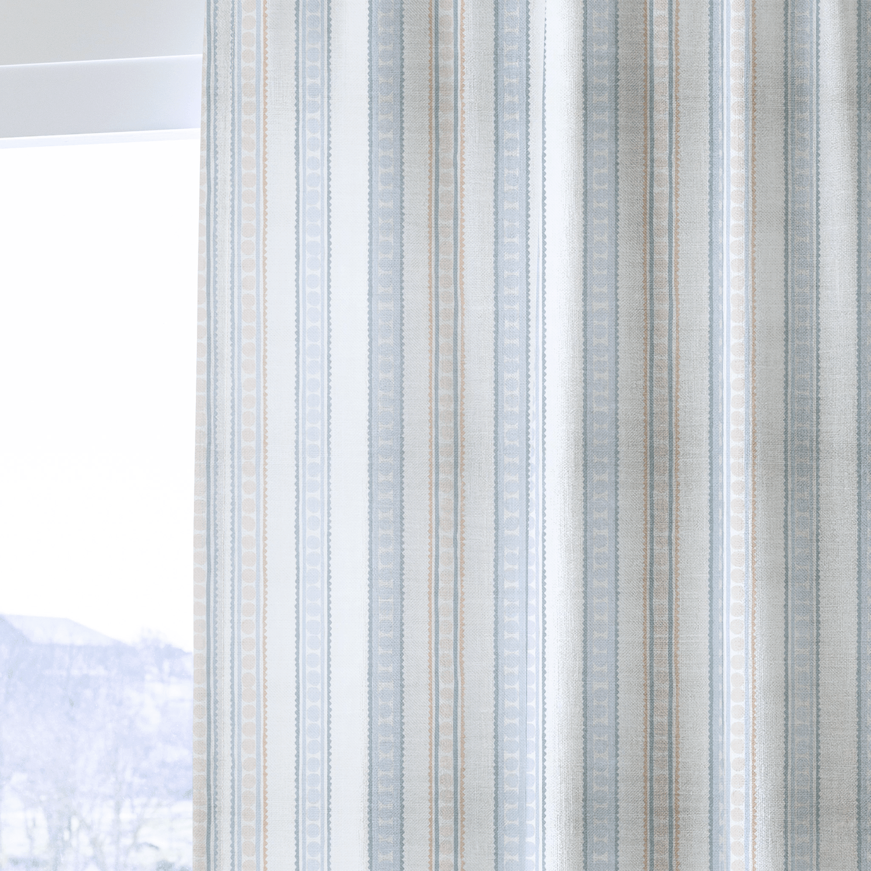 Ribbon Rows - Drapery - Benton Lane Home - Lemon Park