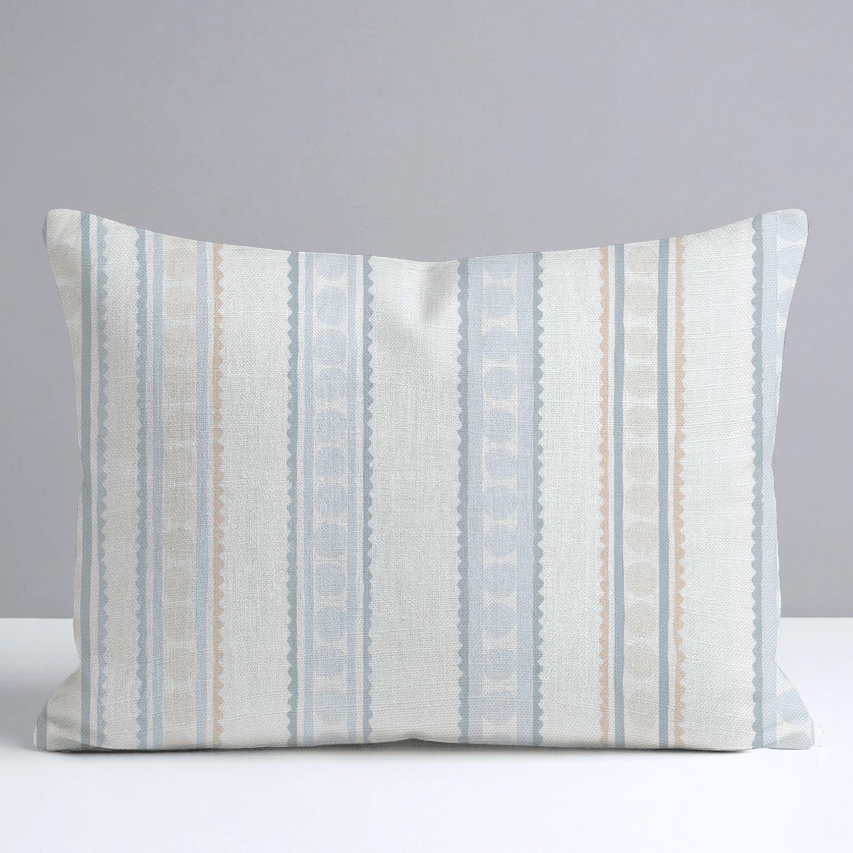 Ribbon Rows Throw Pillow - Benton Lane Home - Lemon Park