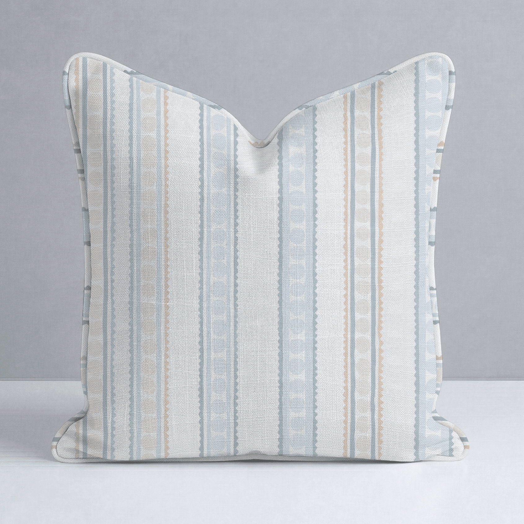 Ribbon Rows Throw Pillow - Benton Lane Home - Lemon Park
