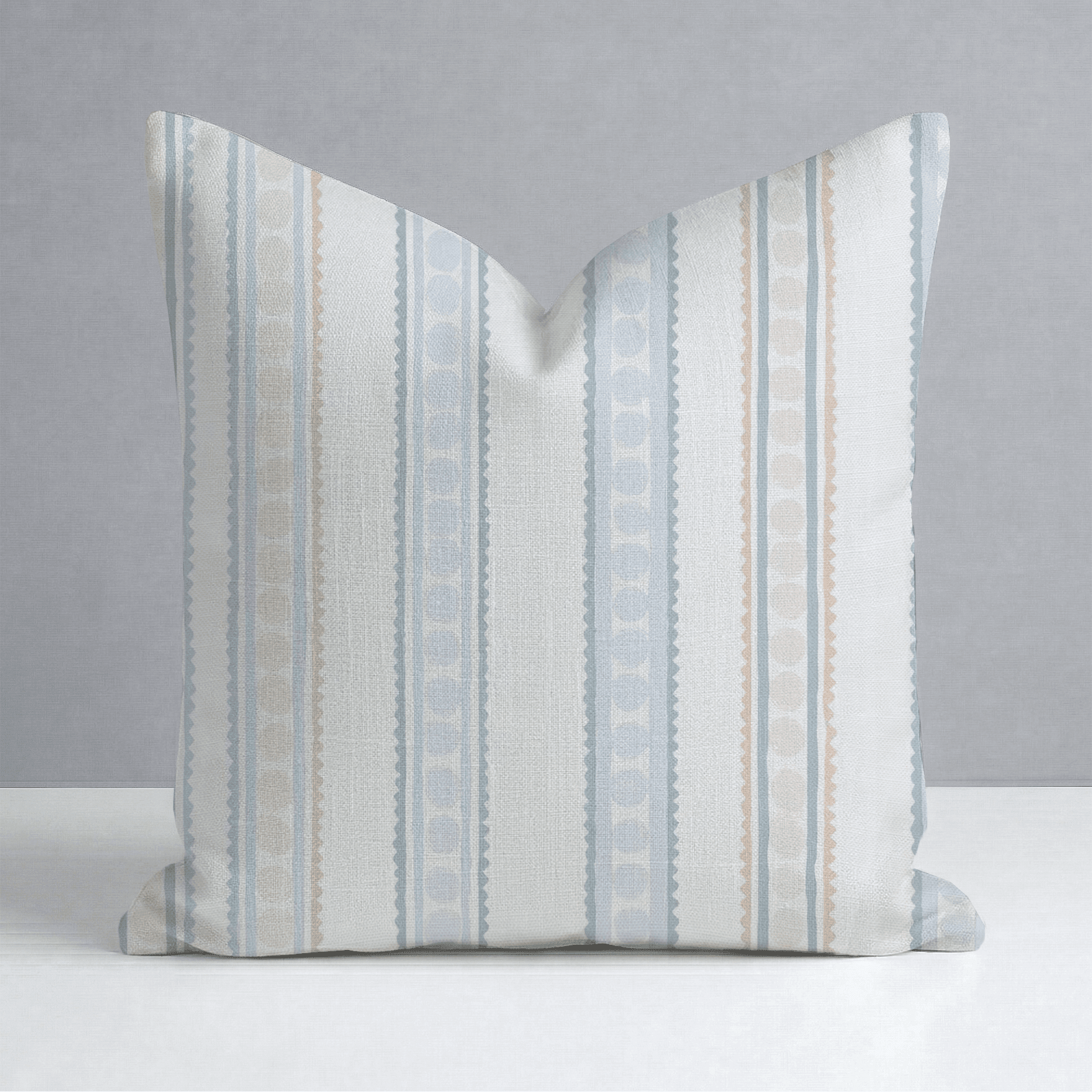 Ribbon Rows Throw Pillow - Benton Lane Home - Lemon Park