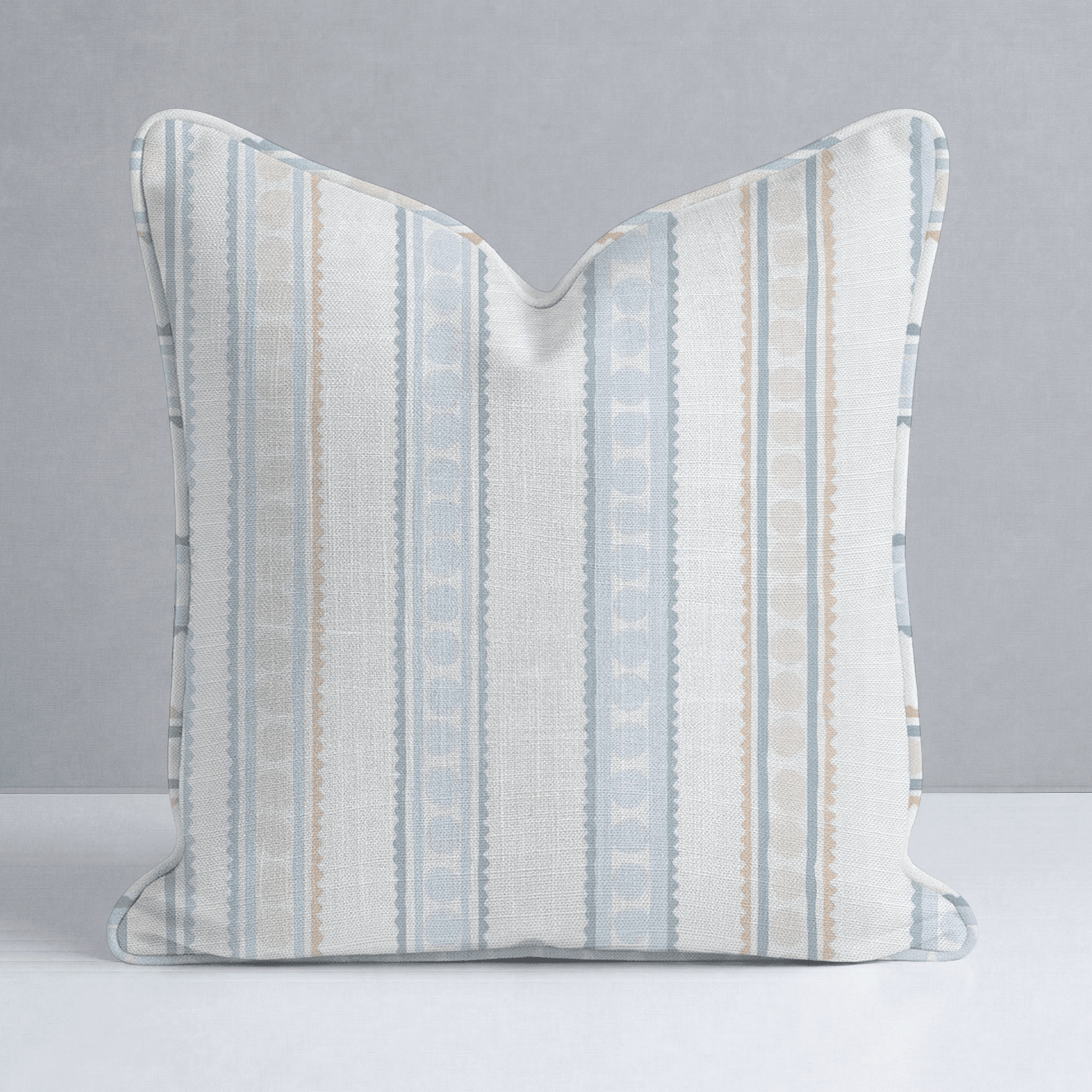 Ribbon Rows Throw Pillow - Benton Lane Home - Lemon Park