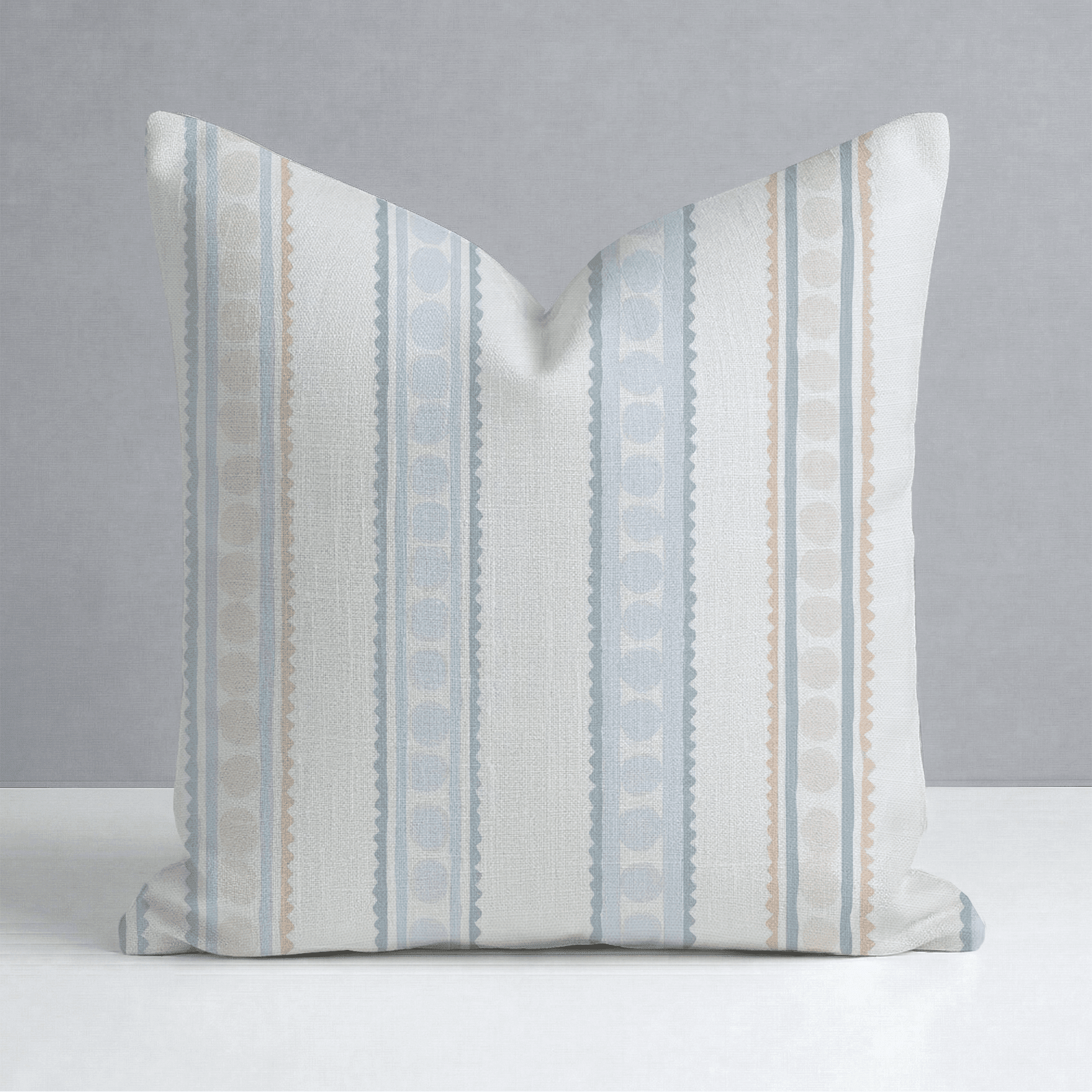 Ribbon Rows Throw Pillow - Benton Lane Home - Lemon Park