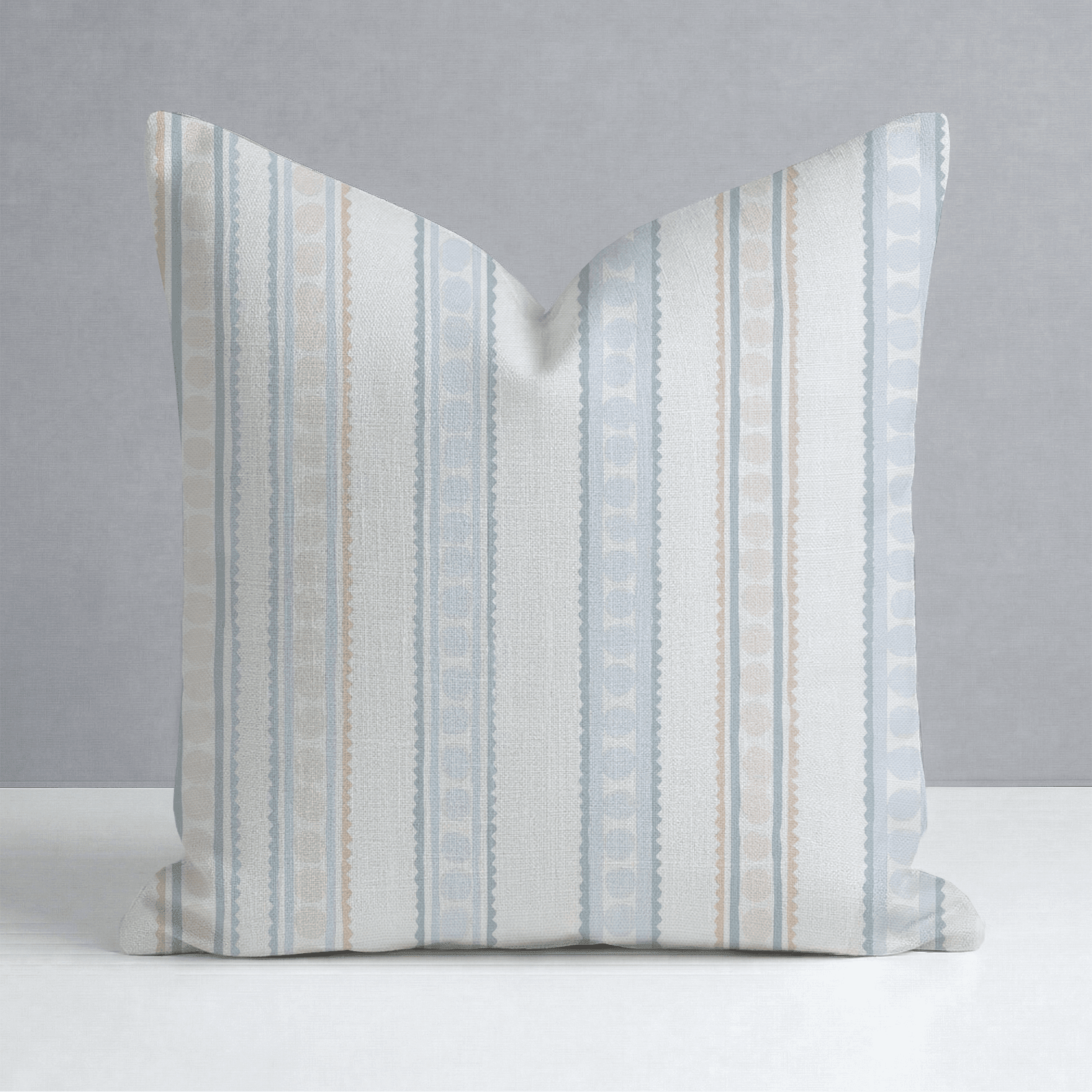 Ribbon Rows Throw Pillow - Benton Lane Home - Lemon Park