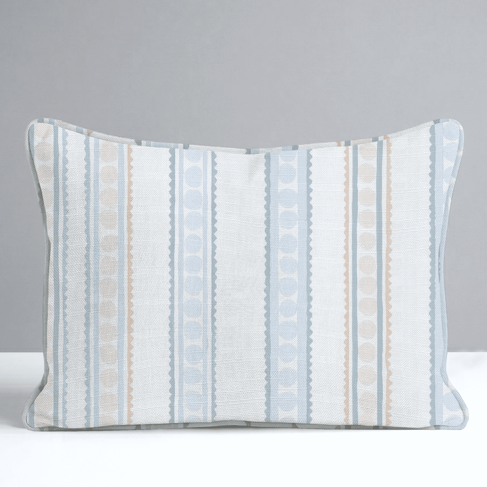 Ribbon Rows Throw Pillow - Benton Lane Home - Lemon Park
