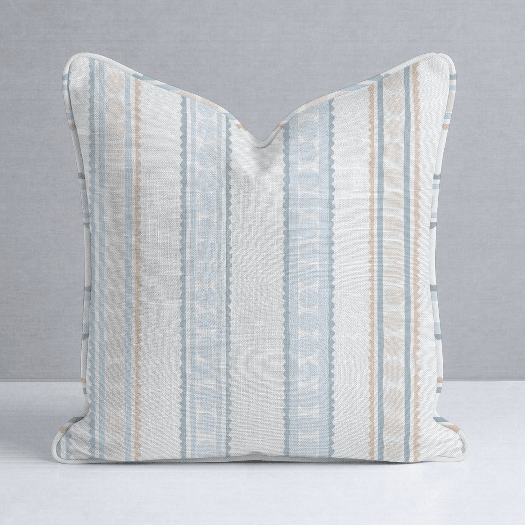Ribbon Rows Throw Pillow - Benton Lane Home - Lemon Park