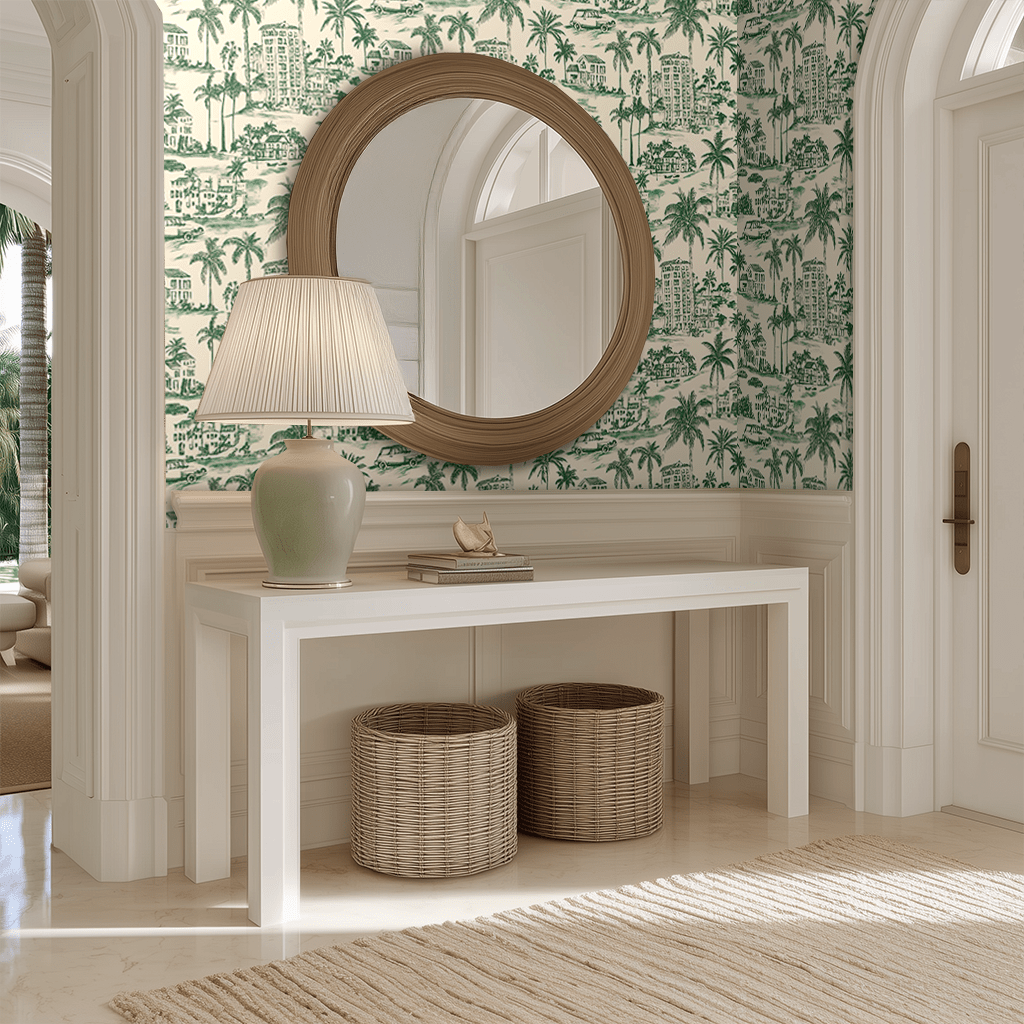 Rina Wallpaper - Benton Lane Home - Painted Paper