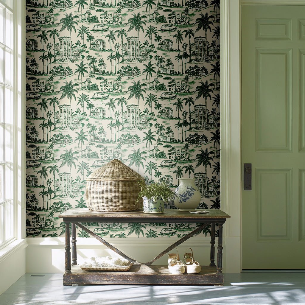 Rina Wallpaper - Benton Lane Home - Painted Paper
