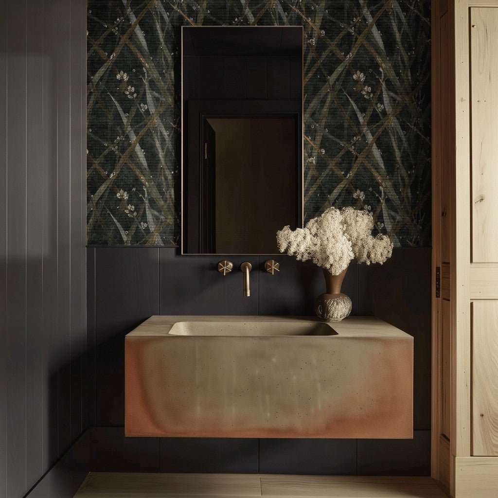 River & Reed Faux Grasscloth Wallpaper - Painted Paper