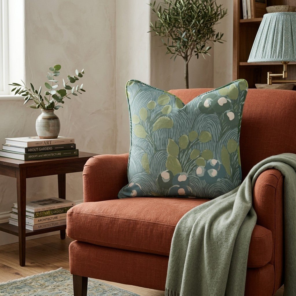 Riviera Bouquet Throw Pillow - Benton Lane Home - Hillcroft Home