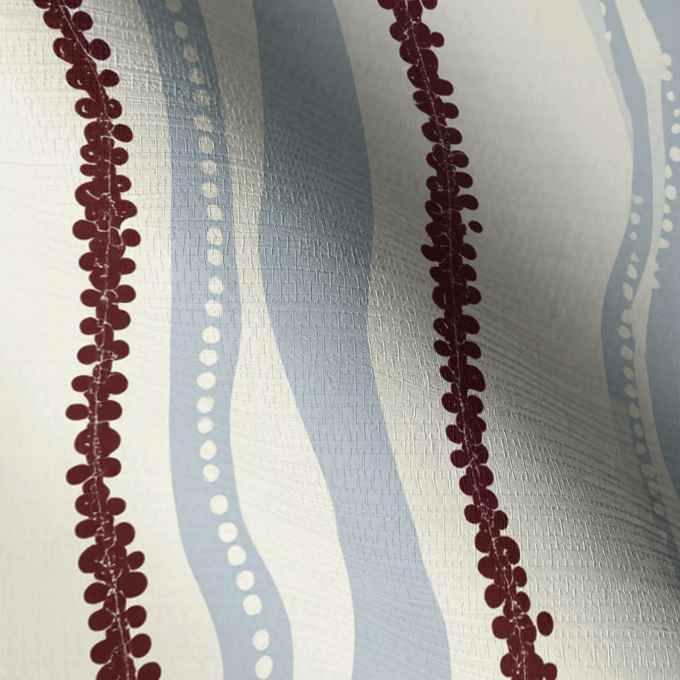 Riviera Stripe Faux Grasscloth Wallpaper - Painted Paper