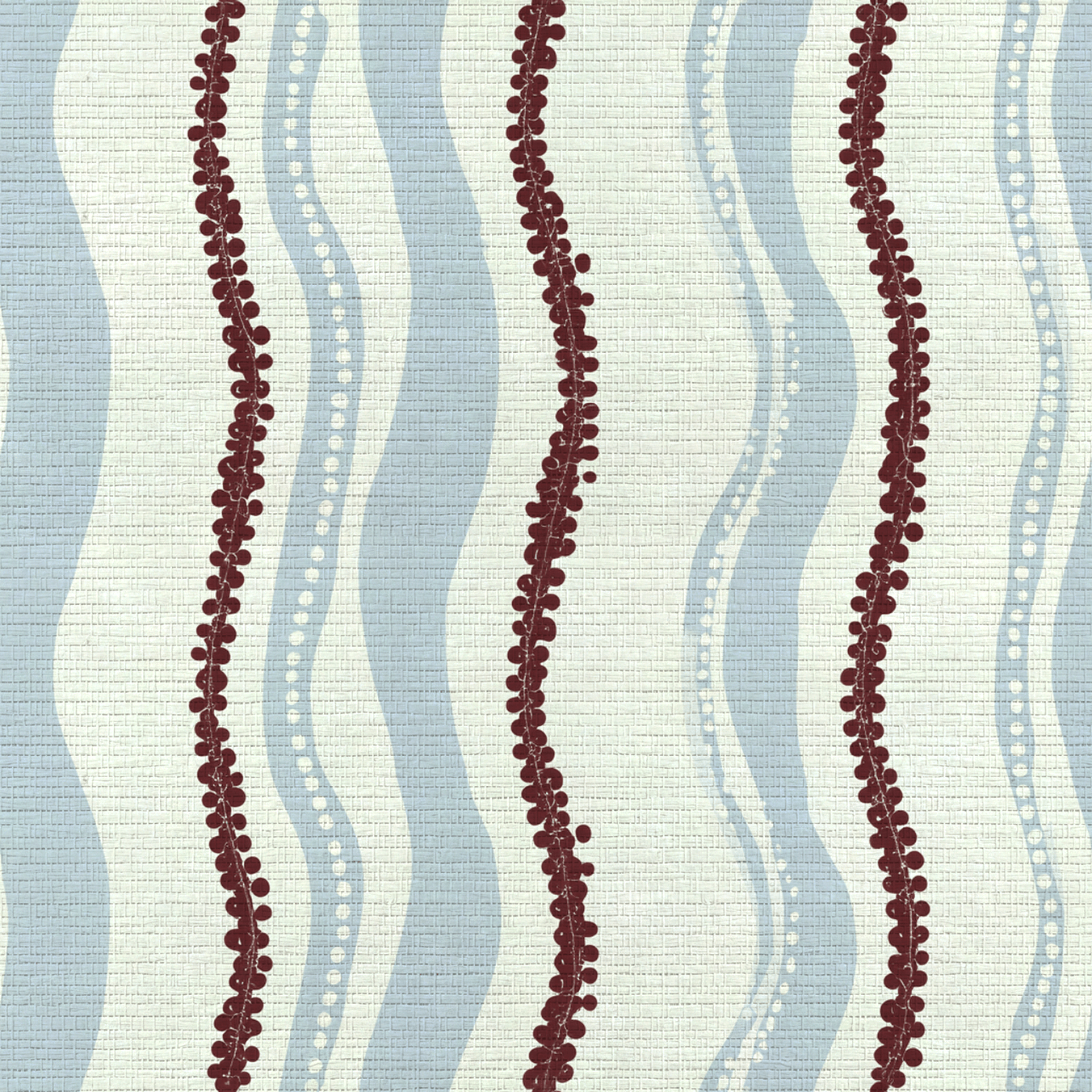 Riviera Stripe Faux Grasscloth Wallpaper - Painted Paper