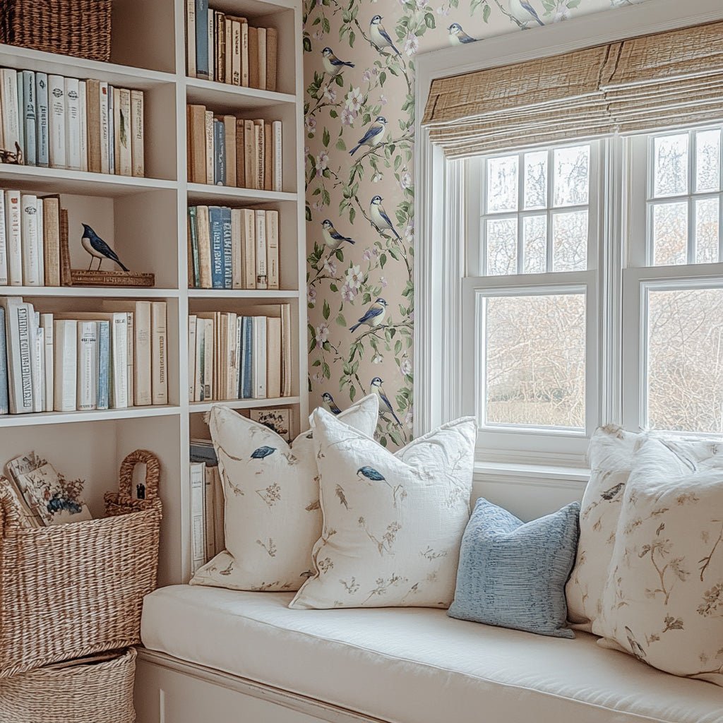 Robin's Bloom Wallpaper - Benton Lane Home - Painted Paper