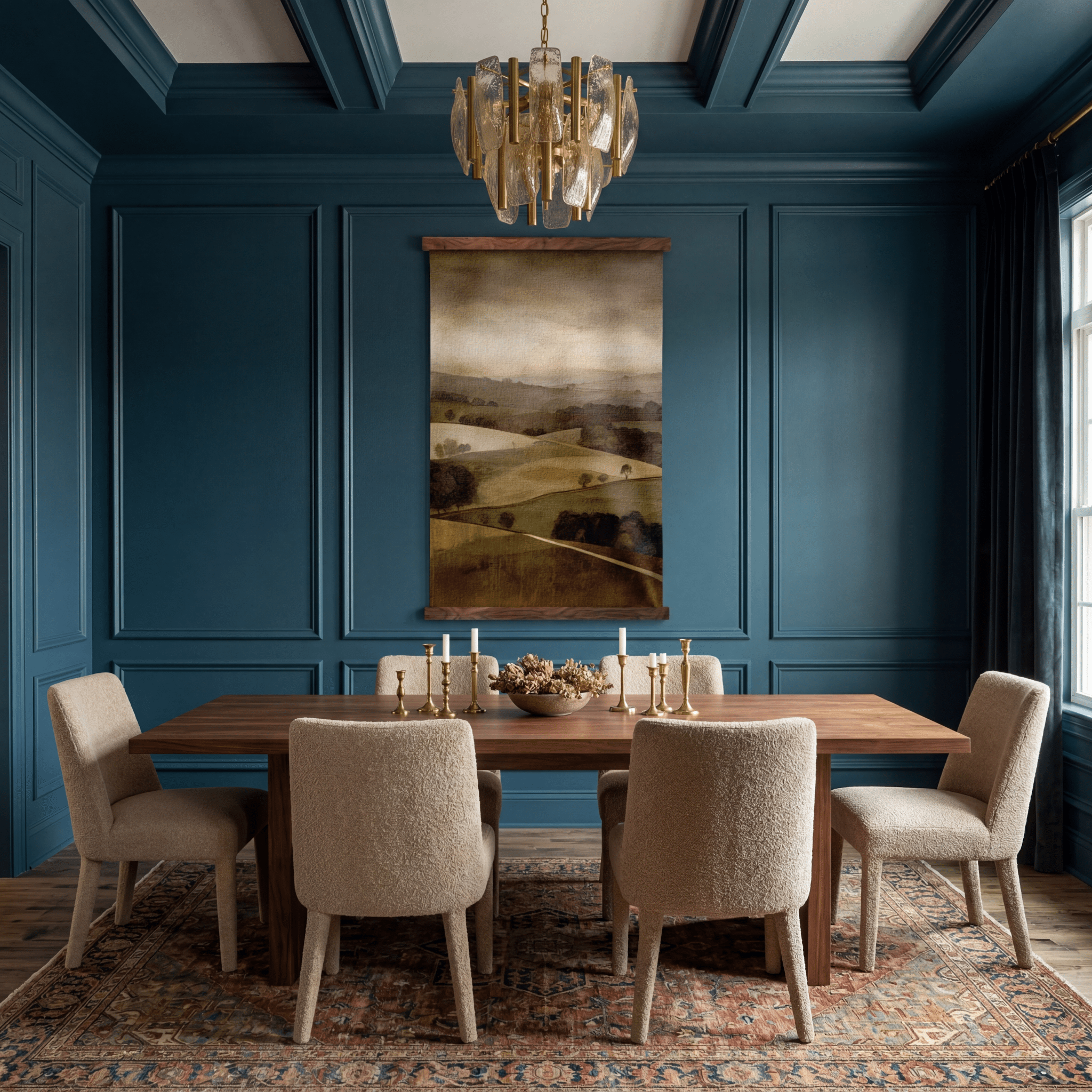 Rolling Hills - Tapestry - Painted Paper